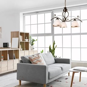 Lampadario a sospensione con catena RETRO II 3xE27/60W/230V