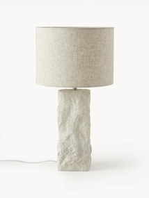 Lampada da tavolo grande con base in cemento Kiri