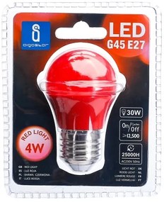 Lampadina LED G45 E27/4W/230V rossa - Aigostar