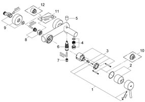 GROHE 32211001 - Miscelatore per vasca CONCETTO DN 15 cromo lucido