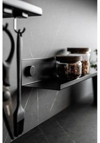 WENKO 71147800 - Mensola JET 25 x 7,5 cm nera