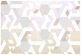 Carta da parati autoadesiva – Puzzle pastello di motivi