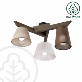 Brilagi - Lampadario LED ANTHONY 3xE14/40W/230V rovere noce