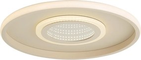 Plafoniera moderna bianca con LED integrato e interruttore a 3 vie - Frini