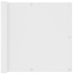Paravento Da Balcone Bianco 90x500 Cm İn Tessuto Oxford /