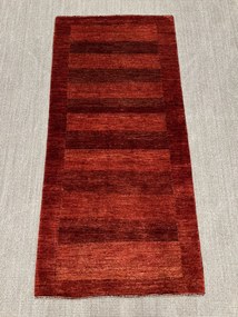 Loribaft Tappeto 80 x 170 Rosso (Iran) Annodato A Mano