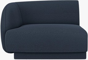 Modulo terminale Miley con bracciolo in bouclé – L90 cm