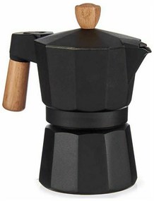 Caffettiera Italiana Marrone Nero Legno Alluminio 150 ml (12 Unità)