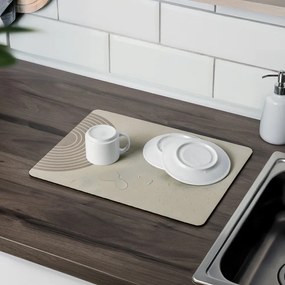 Tappetino scolapiatti beige in gomma 40x30 cm Dima – Wenko