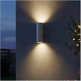 Ideal Lux - Lampada da parete per esterni GUN 1xE27/60W/230V 31 cm IP54 grigia