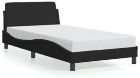 Giroletto Senza Materasso Nero 100x200 Cm İn Velluto /