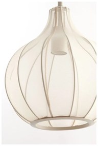 Lampada a sospensione beige con paralume in tessuto ø 29 cm Elati - Light &amp; Living