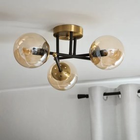 Brilagi - Lampadario a plafone MALIVA 3xE14/15W/230V in finitura oro