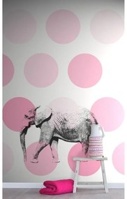 Fotomurale Elefante, rosa 186 x 280 cm