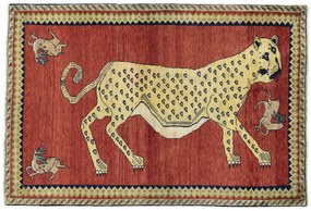 Gabbeh Tappeto persiano 210x140 Rosso (Iran) Annodato A Mano
