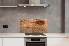 Rivestimento parete cucina Gocce d'acqua sul legno 100x50 cm