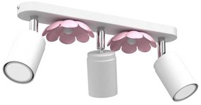 Faretto FLOWER 3xGU10/8W/230V bianco