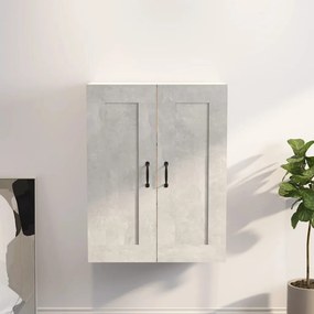 Armadietto pensile a parete grigio cemento 69,5x32,5x90 cm