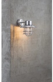 Nordlux - Applique da esterno BLOKHUS 1xE27/60W/230V IP54 argento