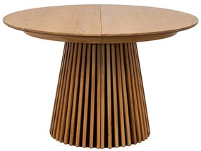 Tavolo da pranzo rotondo allungabile con piano effetto rovere ø 120 cm Osaka - House Nordic