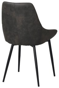 Sedie da pranzo grigio scuro in set di 2 Sierra - Rowico