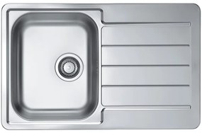 ALVEUS SET0026 - Lavello da cucina LINE + miscelatore per lavello TONIA 29,5 cm satinato/cromato