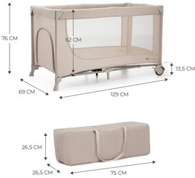 KINDERKRAFT - Culla da viaggio JOY 2 beige