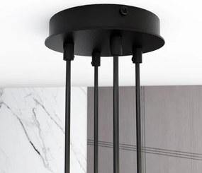 Lampadario a sospensione con filo MODUS 4xGX53/12W/230V nero