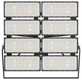 Faro Modulare LED 1.600W IP66 167lm/W No Flickering con driver Philips Colore  Bianco Naturale 4.000K, Scegli l'angolo di illuminazione 90°, Scegli le staffe dei moduli Fisse
