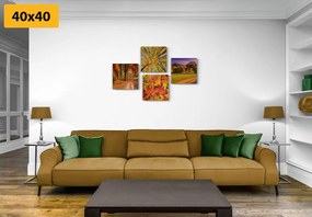 Set di quadri – Natura in colori autunnali