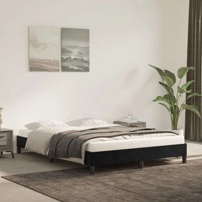 Giroletto Senza Materasso Nero 140x200 Cm İn Velluto /