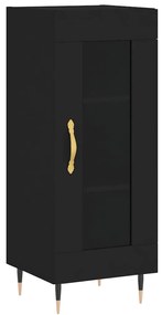 Credenza nero 34,5x34x90 cm in legno multistrato