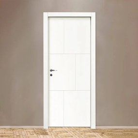 Porta interna a battente Elegance in legno laccato colore bianco, L 60 x H 210 cm, apertura reversibile