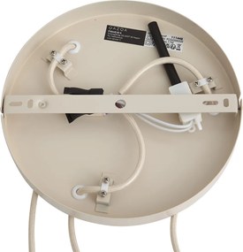 Lampada a sospensione moderna beige con paralume rotondo a 3 luci - Concerto