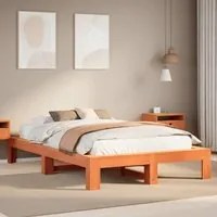 Letto senza Materasso Marrone Cera 120x200 cm in Legno di Pino 3308743