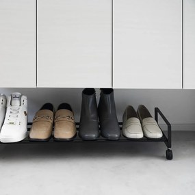 Scarpiera in metallo nero 83,5x14,5x27,5 cm Tower - YAMAZAKI