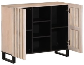 Credenza 90x34x75 cm in legno massello di mango