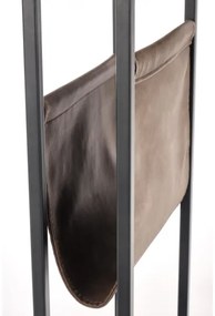 Tavolino COMPACT 65x47 cm nero/marrone