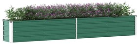 Letto Rialzato İn Acciaio Zincato 320x40x45 Cm Verde /