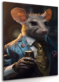 Quadro su tela – Gangster animale ratto