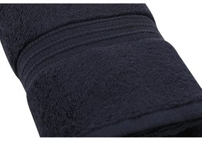 Asciugamano in cotone blu scuro 50x30 cm Chicago - Foutastic