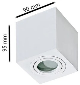 Azzardo AZ2822 - Plafoniera da bagno BRANT 1xGU10/50W/230V IP44