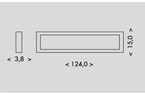 Ecolite TL1902-36W/BI-Plafoniera LED PILO LED/36W/230V 4100K 124 cm bianco