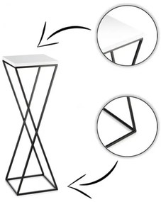 Portafiori LOFT 70x24 cm nero/bianco