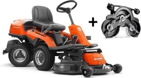 Trattorino rider Husqvarna r 214C motore a scoppio 413cc 11.3Hp piatto da 94cm
