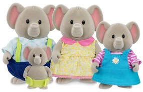 Li'l Woodzeez - Set di miniature OLIPHANT famiglia di elefanti