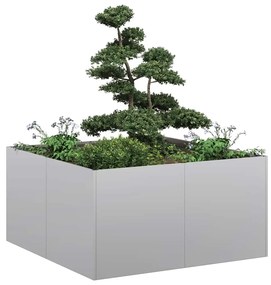 Fioriera 80x80x40 Cm İn Acciaio Zincato /