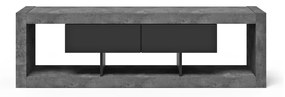 Tavolo TV grigio-nero in cemento 175x52 cm Nara - TemaHome
