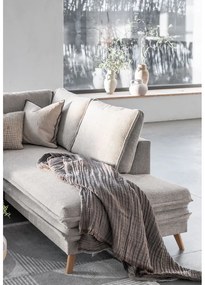 Divano letto angolare beige (angolo destro) Charming Charlie - Miuform