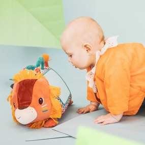 Lilliputiens - Giocattolo di stoffa con attività e specchio - Jack il leone